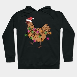 Chicken Christmas Lights Hoodie